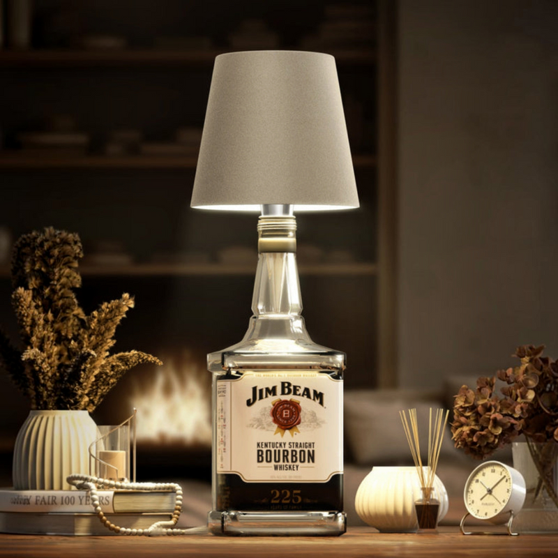 BottleGlow - Wireless Bottle Lamp with LED Lighting and Touch Control