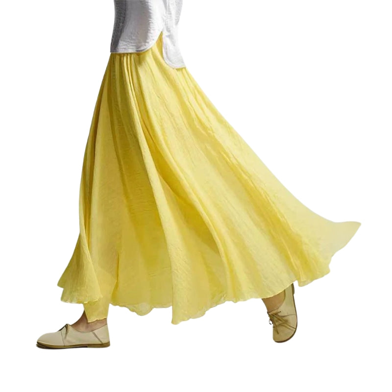 Mireille – Gonna maxi leggera con vita alta