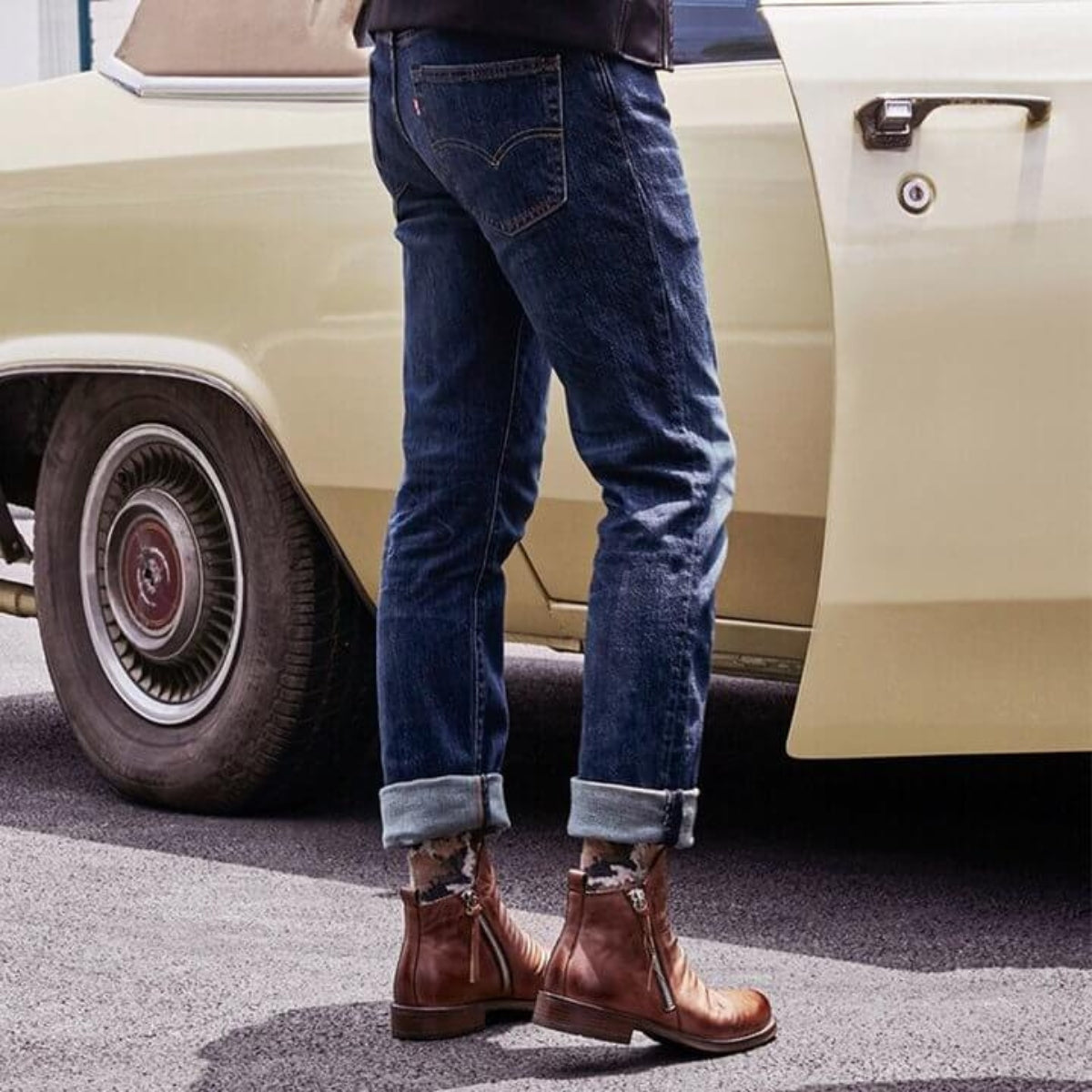 Liam – Bottes modernes avec fermeture éclair latérale et semelle légère
