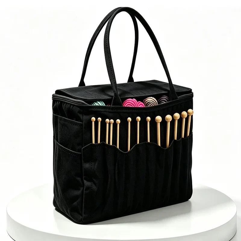 Yarnpath - Canvas Storage Bag With Metal Yarn Guides