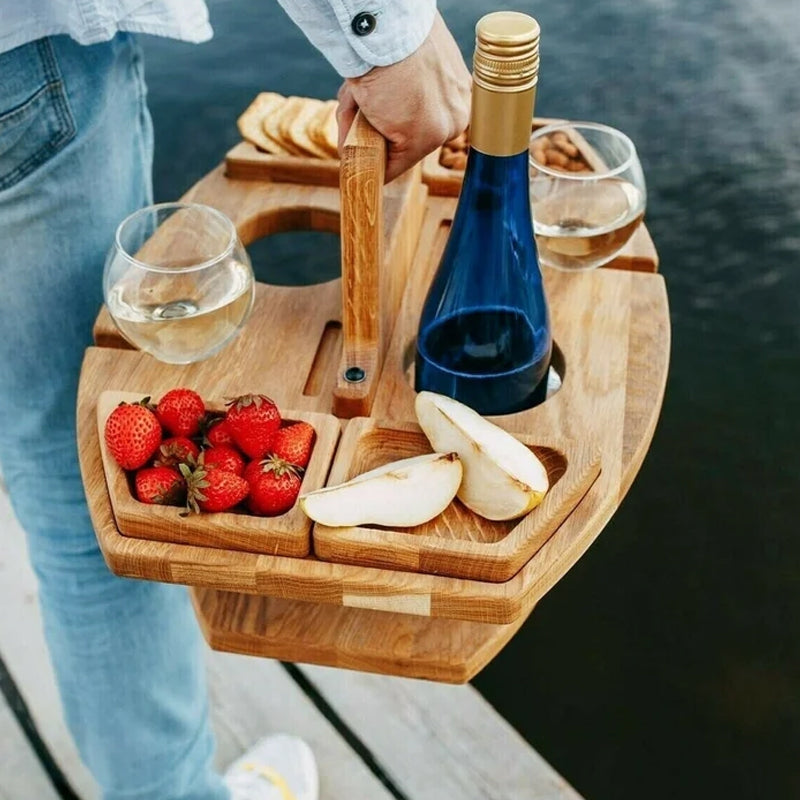 CarryTable – Mini stolik z wbudowanym uchwytem i przenośnym designem