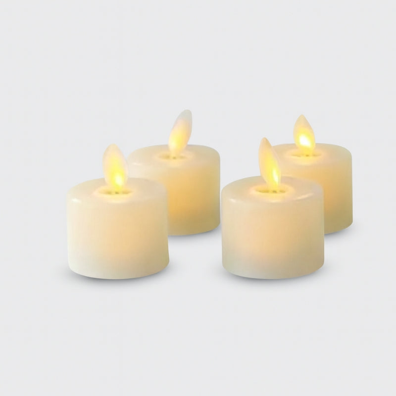 GlowAura - Set di candele LED a batteria per illuminazione interna