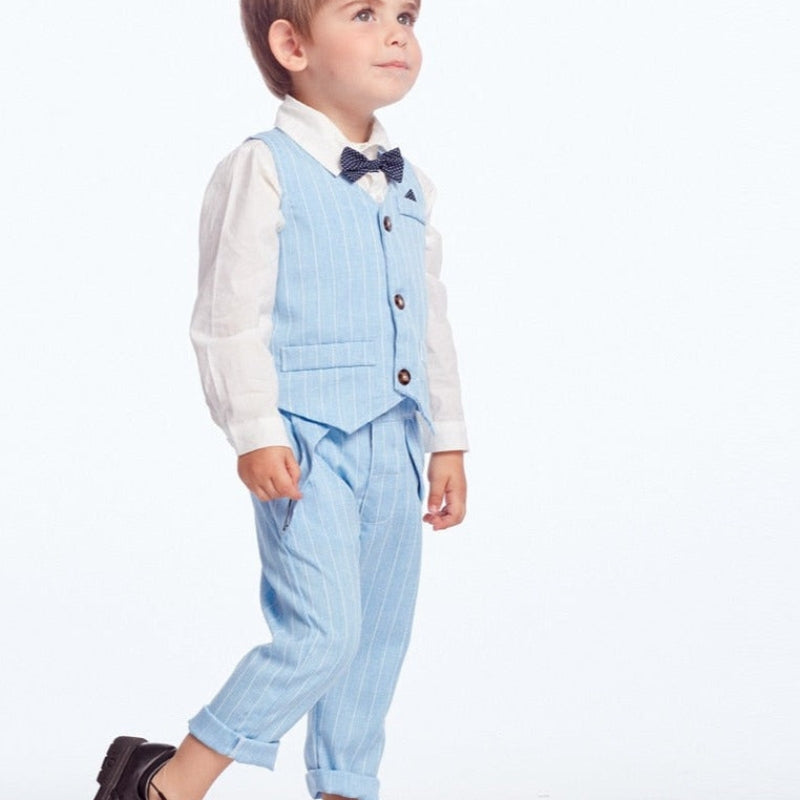 Jayden – Ensemble classique 3 pièces avec gilet sans manches et pantalon décontracté