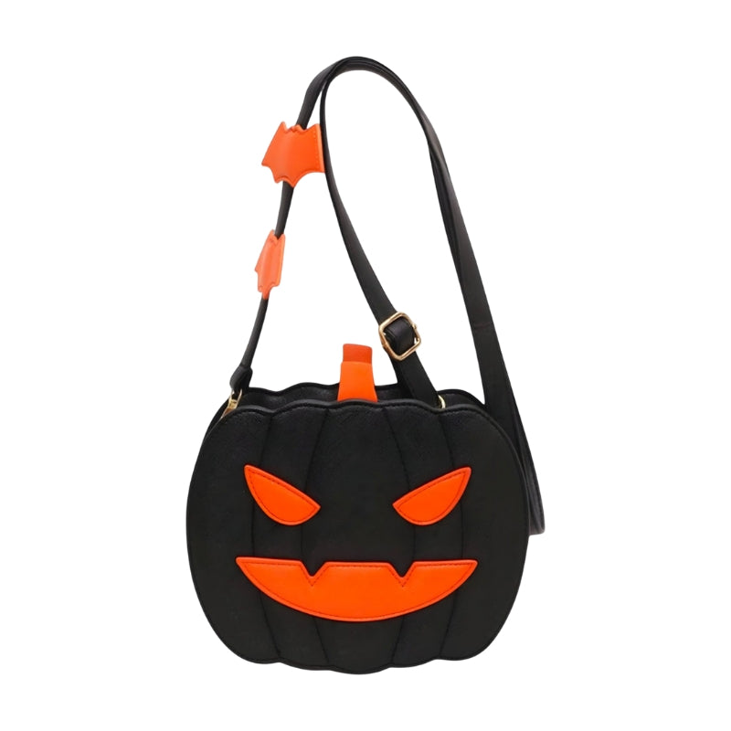 Juna – Geantă de umăr în formă de dovleac pentru Halloween cu curea reglabilă