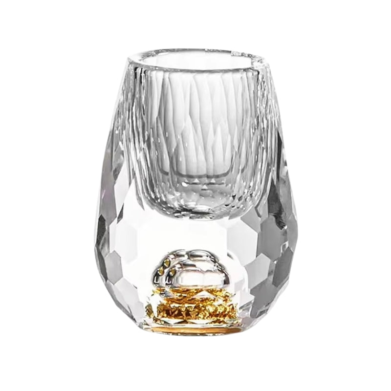 SipAura – Verre en cristal fait main avec détails dorés