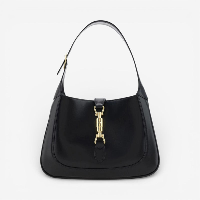 Daisy – Tone Clasp Shoulder Bag with Adjustable Strap | Compact Practical Design | Lightweight Everyday Use | Standard Size | Black