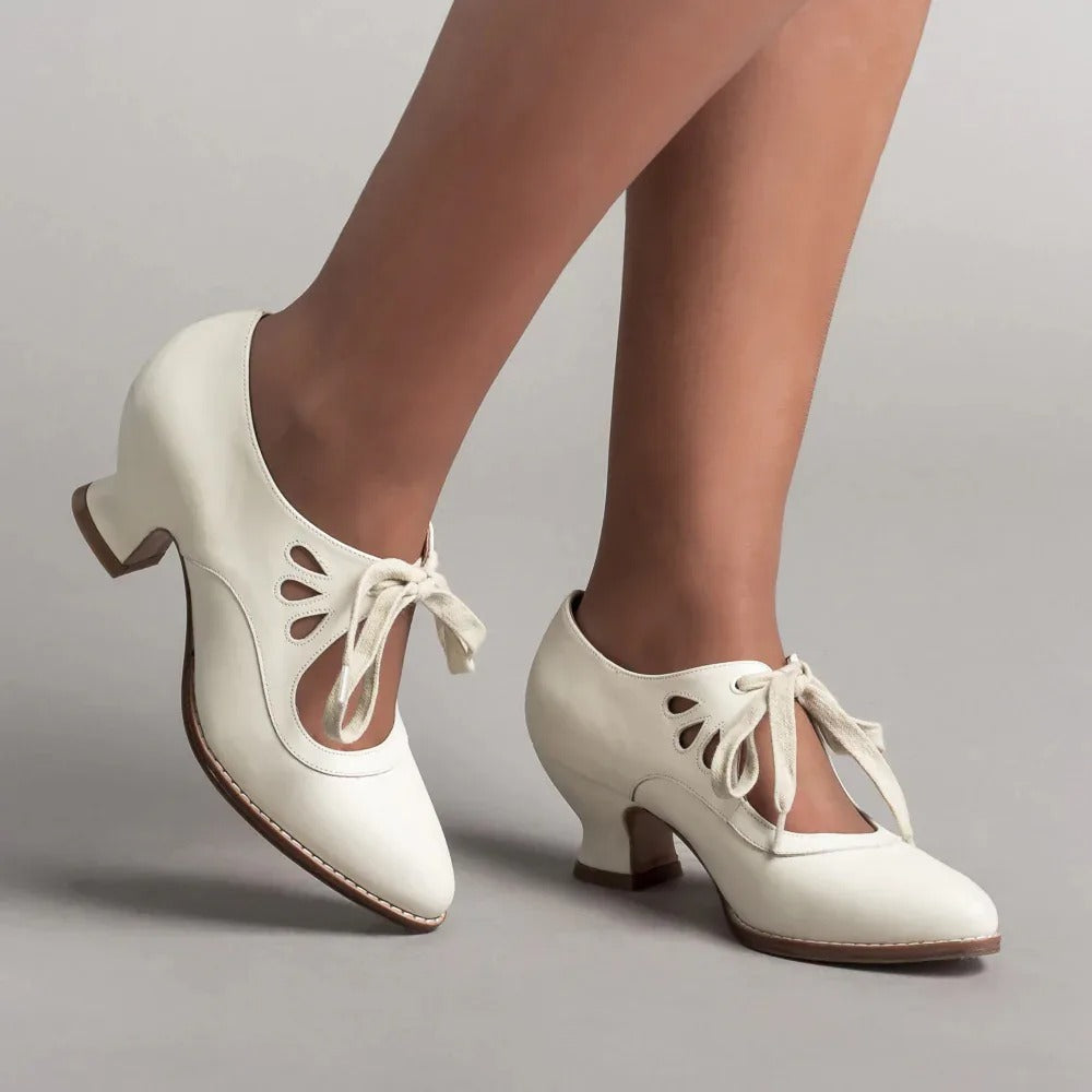 Alsia - Scarpe eleganti con tacco e lacci regolabili