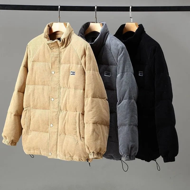 William – Veste matelassée à manches longues avec fermeture éclair et poches