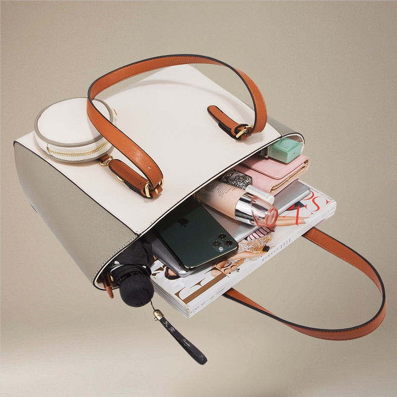 Amelia – Sacs à main grande capacité avec design bicolore