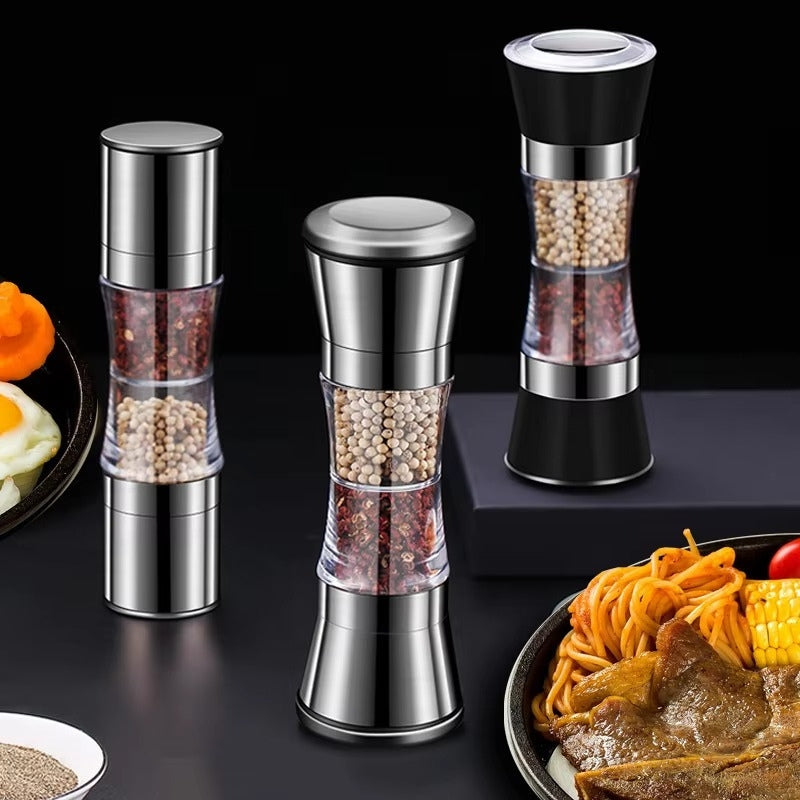 SpiceDuo – 2v1 mlýnek na koření s ručním mletím a nastavitelným designem