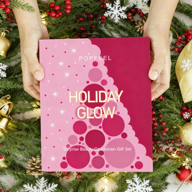 GlamJoy – Kalendarz adwentowy z zestawem do makijażu na prezent odliczający do Świąt