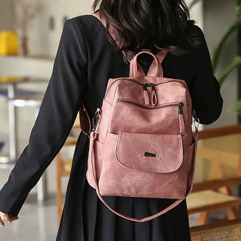 Anna – Sac à dos avec plusieurs poches zippées et bretelles réglables