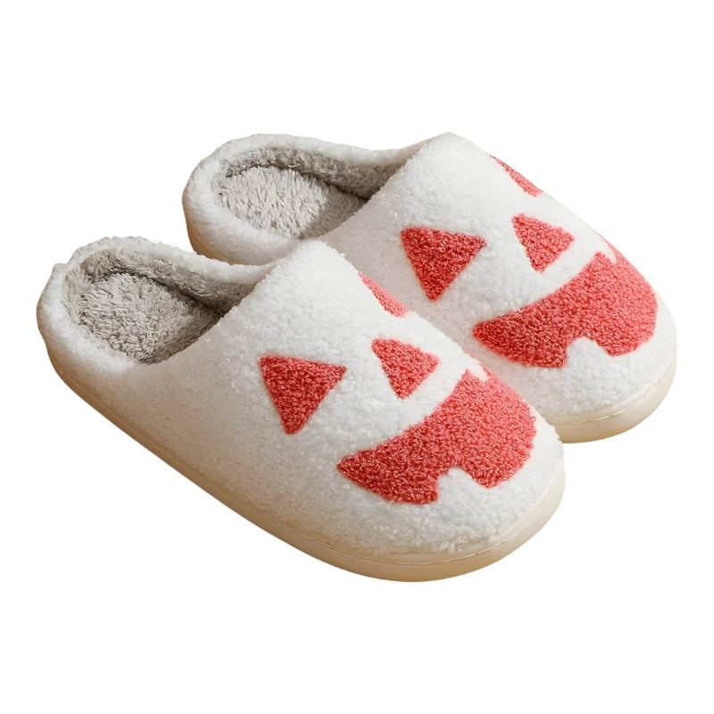 Monica – Chaussons classiques d'Halloween avec motif citrouille