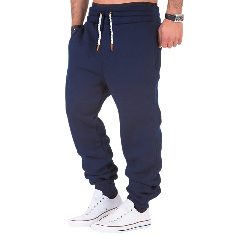 Max – Pantaloni jogging moderni con coulisse, modello alla caviglia e tasche laterali