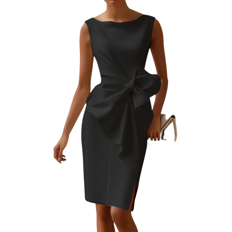 Julia – Rochie midi fără mâneci, croială lejeră pentru un stil casual