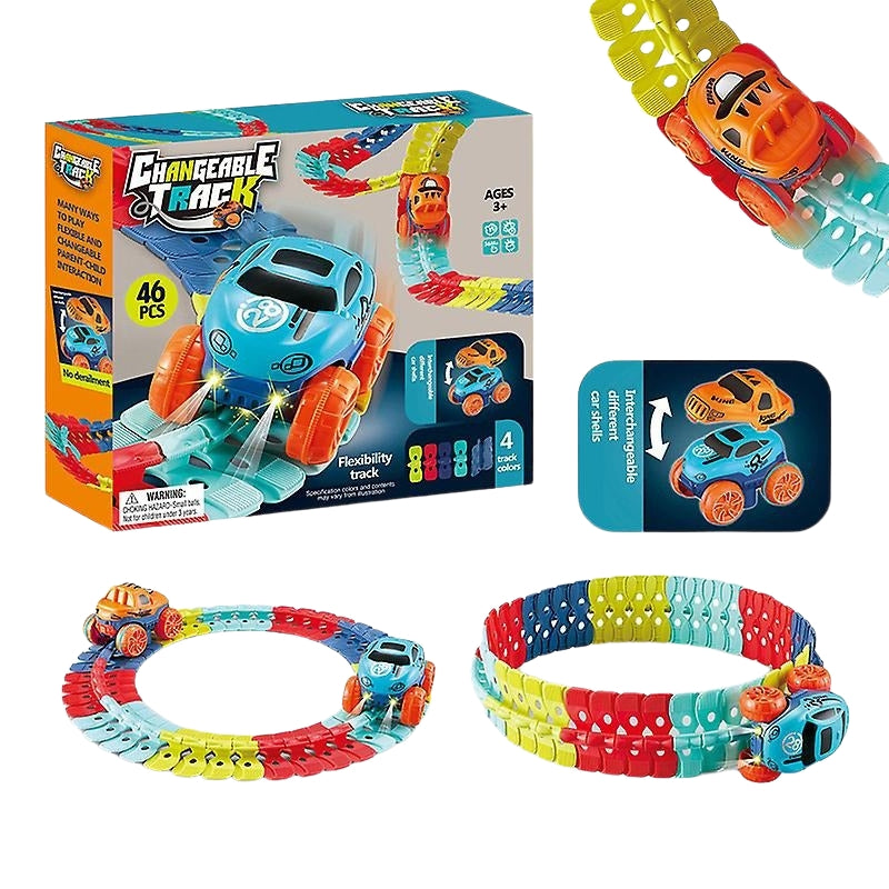 TrackWhiz – Set flexibil de pistă de curse cu mișcare auto la 360° și opțiuni personalizate de layout