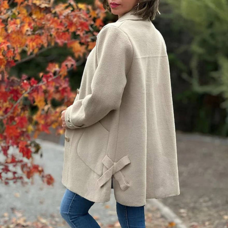 Noelle - Palton cu mâneci lungi și închidere cu nasturi