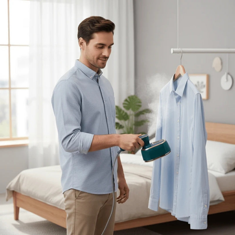 SteamEase – Compact opvouwbare reisstomer voor kleding