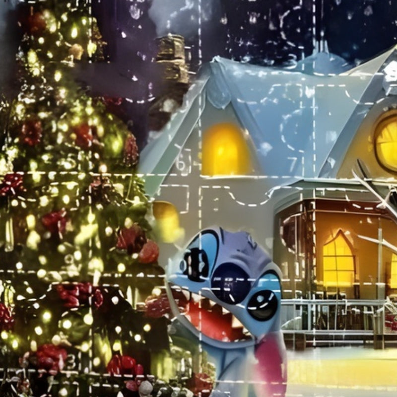 DisneyMagic – Calendrier de l'Avent Thème Disney avec Figurines Stitch et Mickey Minnie