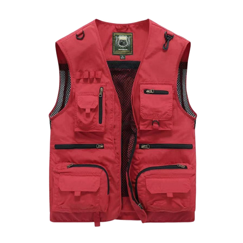 Toby – Lightweight outdoor vest with multiple pockets and zipper closure