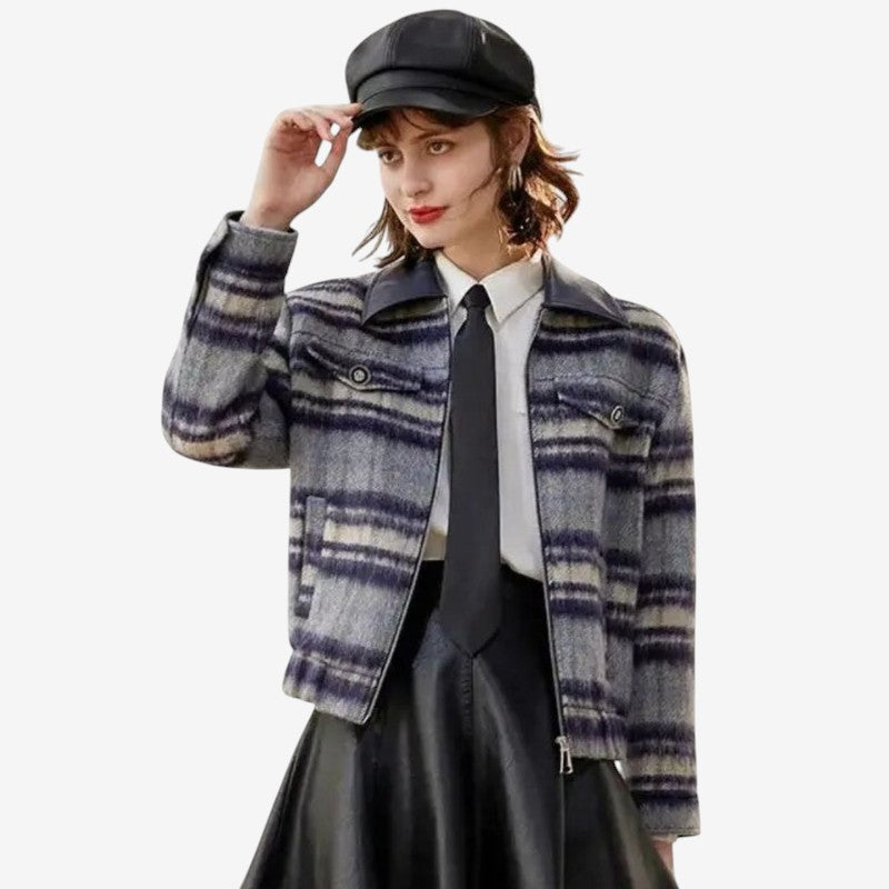 Peyton – Manteau à manches longues avec col à revers et plusieurs poches