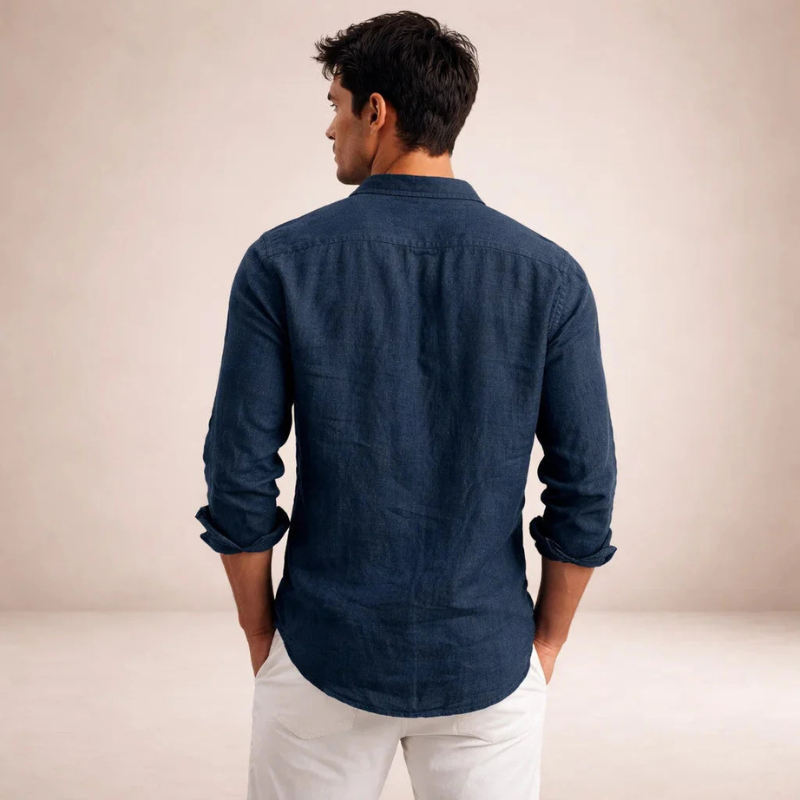 Men's Long Sleeve Button Front Shirt
