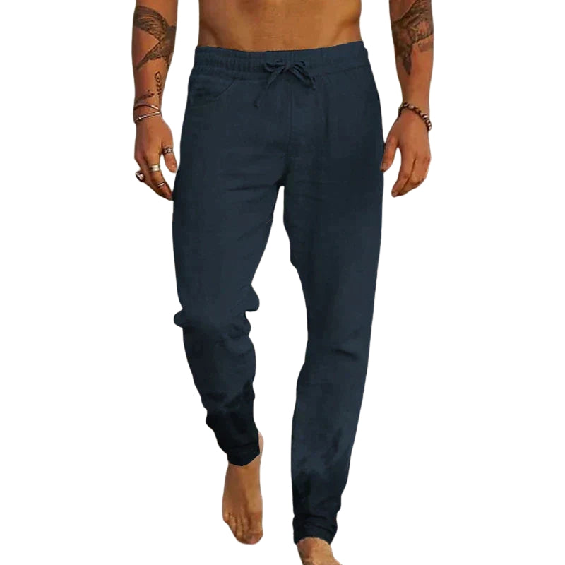 Michael – Pantaloni Larghi con Vita Elastico, Coulisse e Tasche