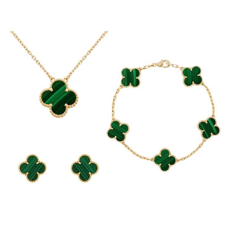 Sofia – Parure de bijoux avec motif floral et élégance subtile