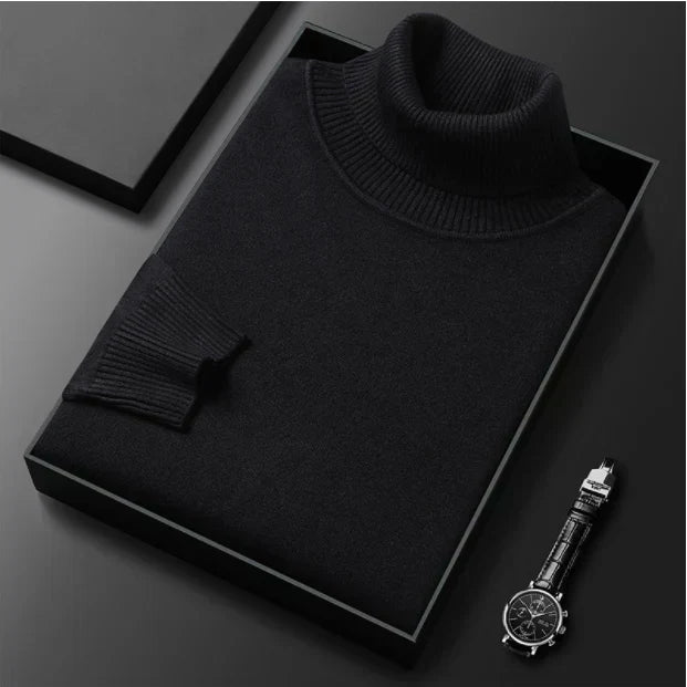 RibTurtle – Sveter s rolákovým golierom a rebrovanými manžetami