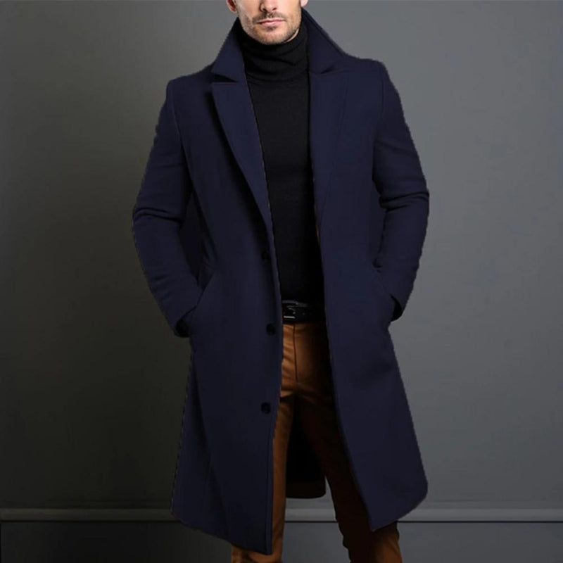 Men’s Notched-Collar Trench Coat