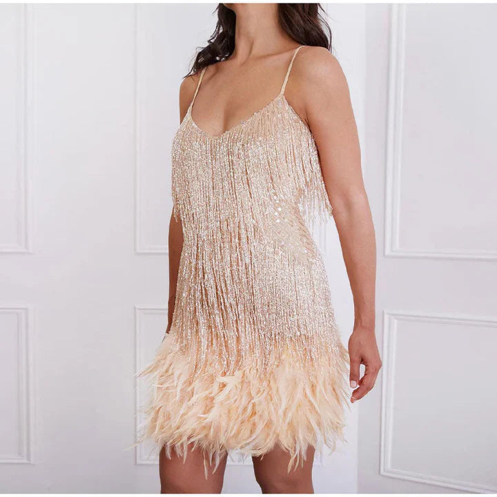 Luna – Sleeveless mini dress with a sleek cut and streamlined design