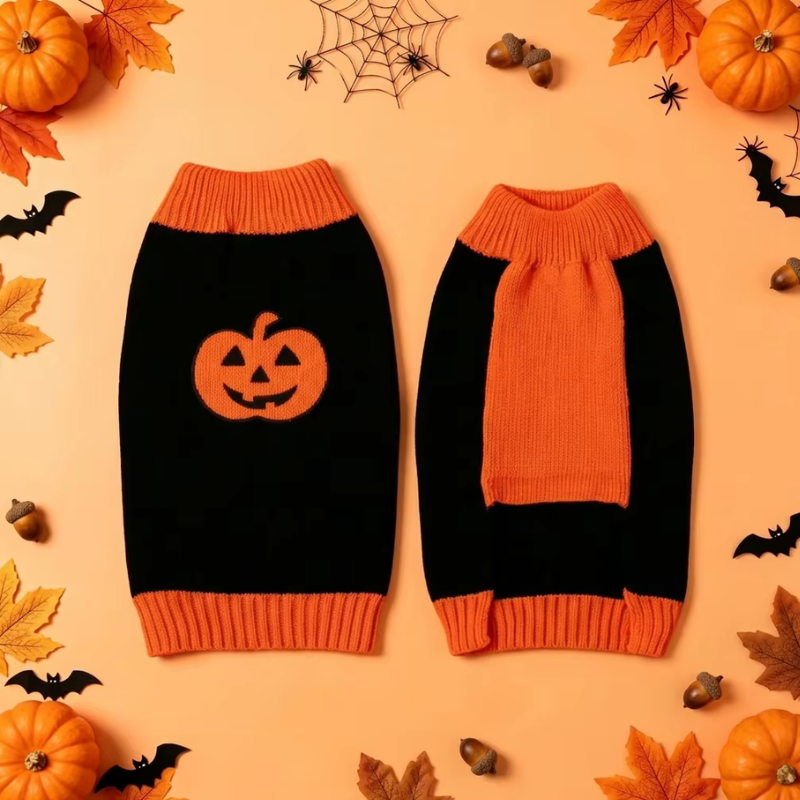 PumpkinPaw - Halloween Pumpkin Dog Sweater