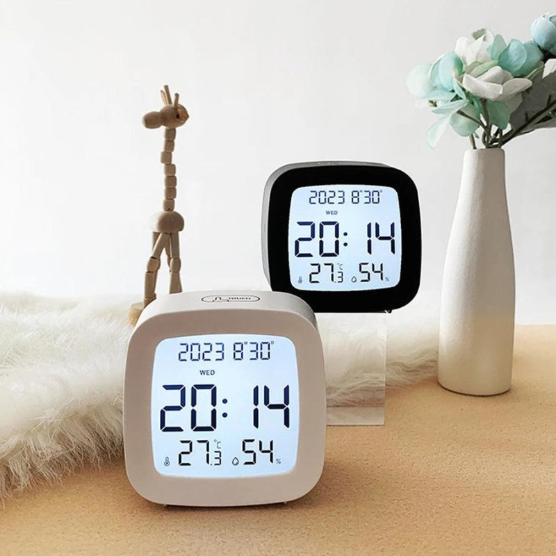 TimeMate - Sveglia LED con Display Digitale e Design Portatile