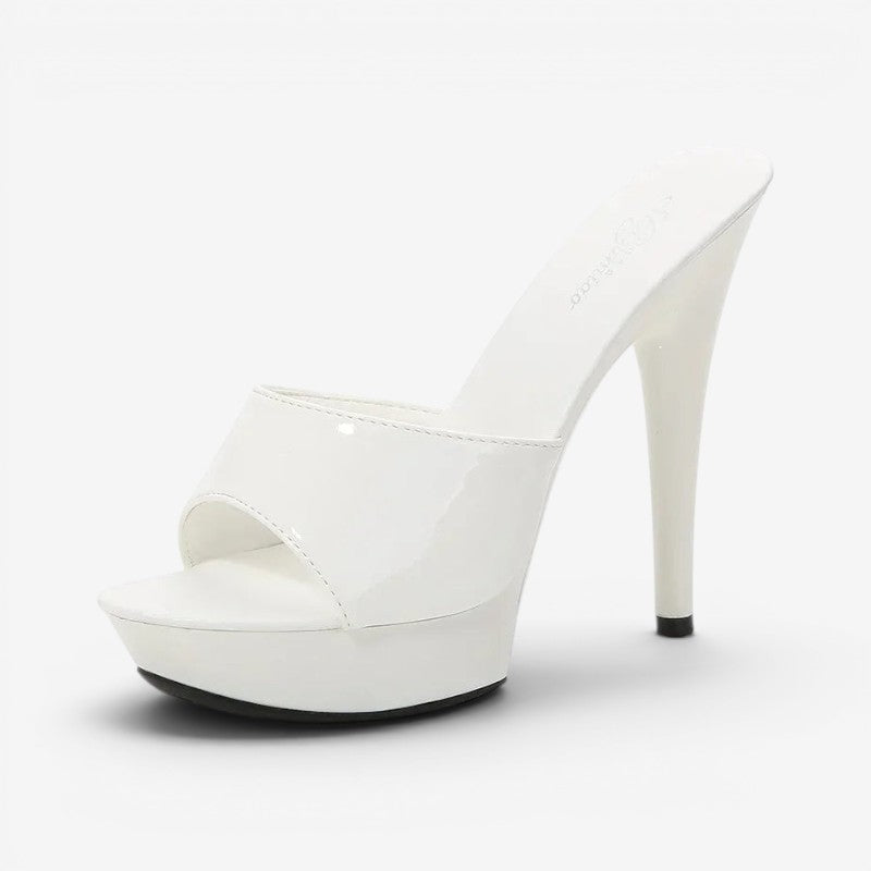 Sandales à talons hauts pour femmes avec bout ouvert