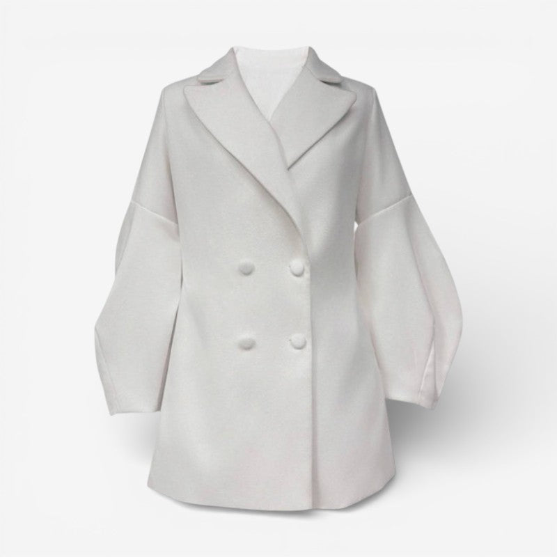 Violet - Manteau à manches longues avec fermeture à boutons