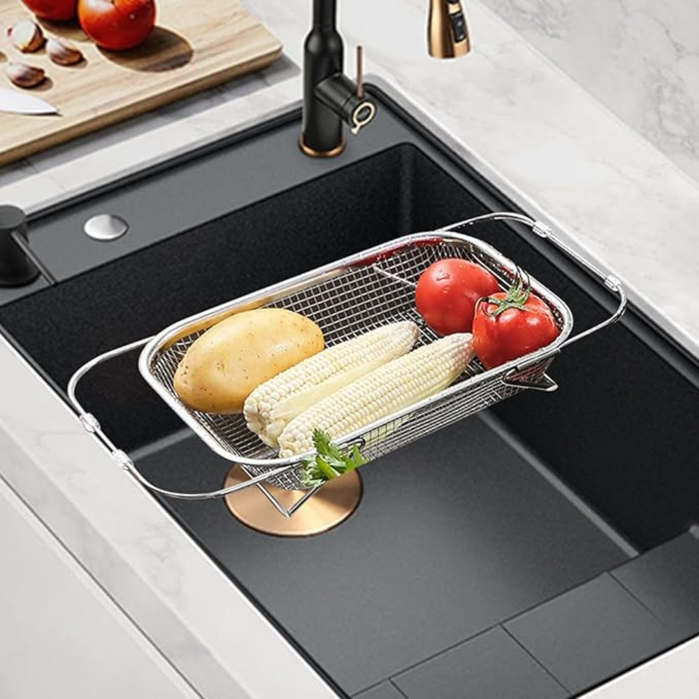 SinkEase – Adjustable sink drain basket with expandable fit and efficient water flow design