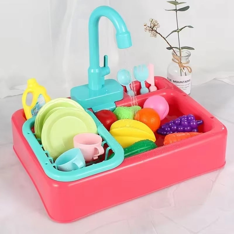 SinkSprout – Mini Zestaw Do Zlewu z Kranu i Zabawki Warzywne