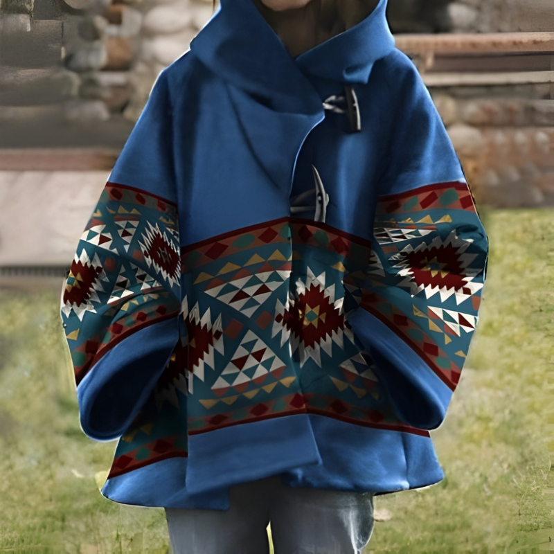 Victoria - Manteau à manches longues avec capuche et poche latérale