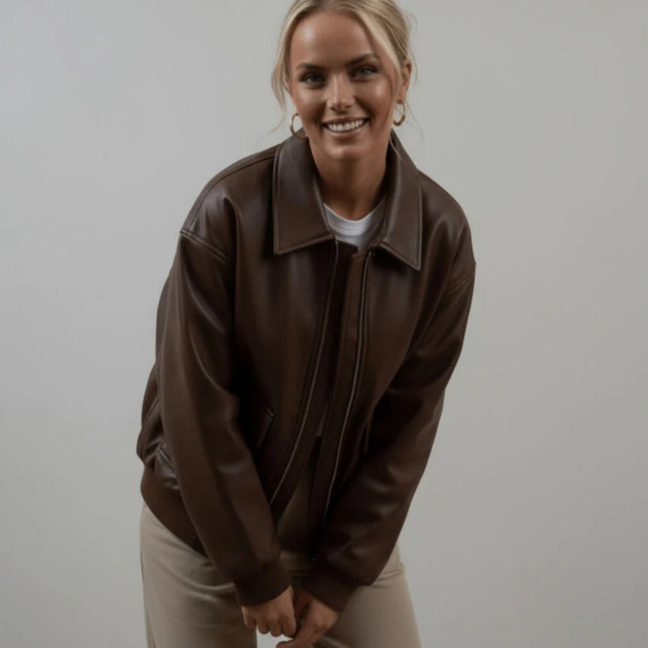 Lucinda – Long Sleeve Jacket with Zipper