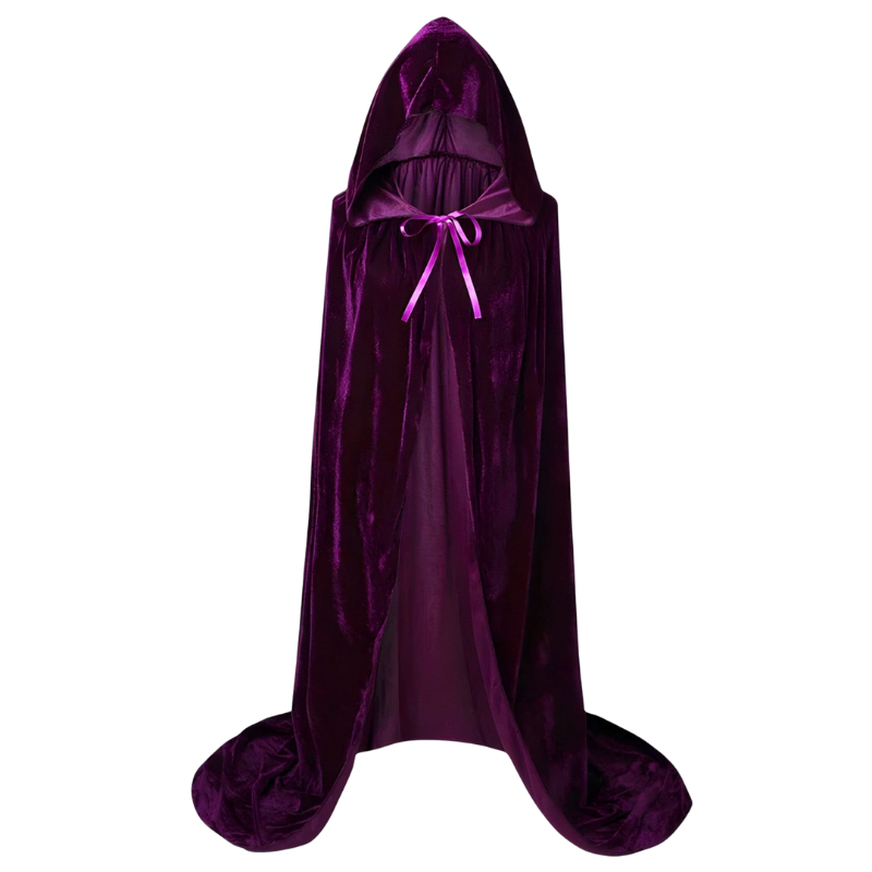 MysticWeave – Mantou lung de vrăjitoare cu pălărie pentru cosplay