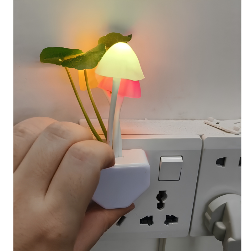 MushLume - Luz de presença LED em forma de cogumelo com sensor tátil