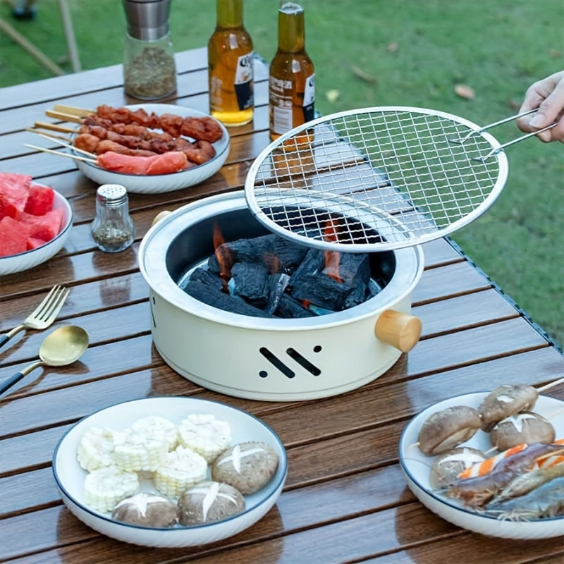 GrillMate – Portable BBQ Grill with Non-Stick Coating and Easy Carry Handles