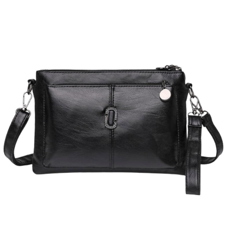 Delilah - Small Shoulder Bag with Zipper Pockets and Adjustable Strap