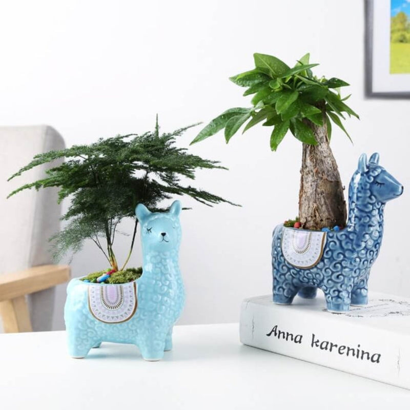 GlowLend – Alpaca shaped flower pot for playful decor