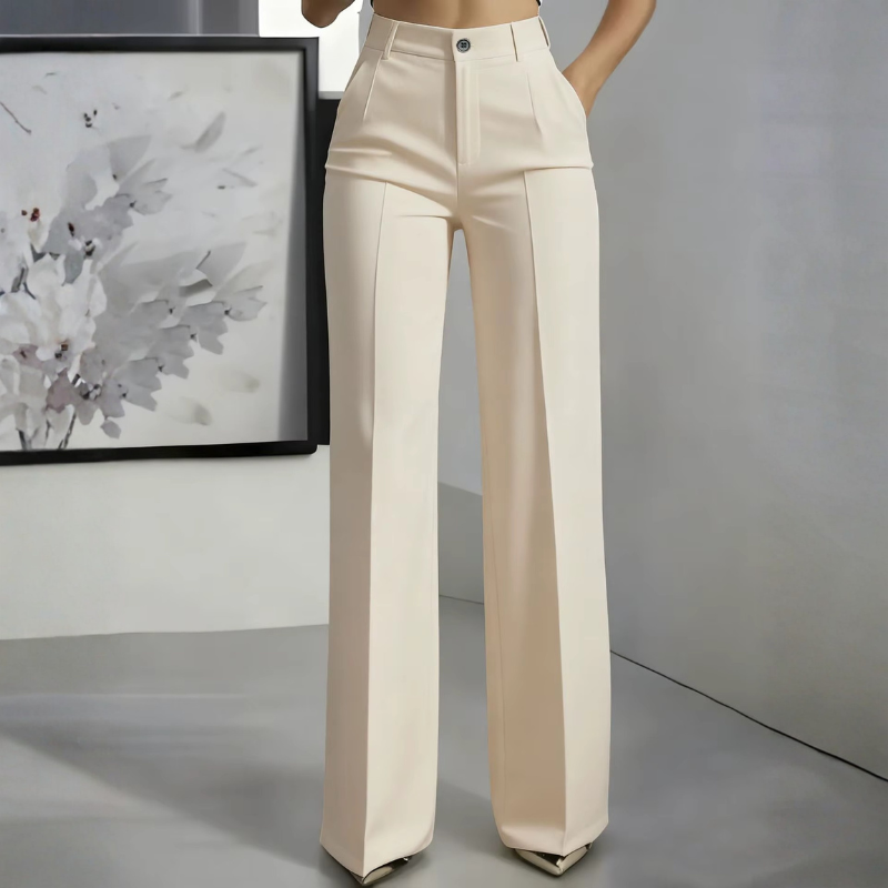 Women's High Waisted Straight Leg Pants