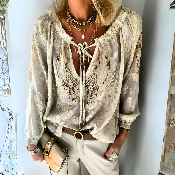 GlamChic™ - Comfortable Women's Blouse
