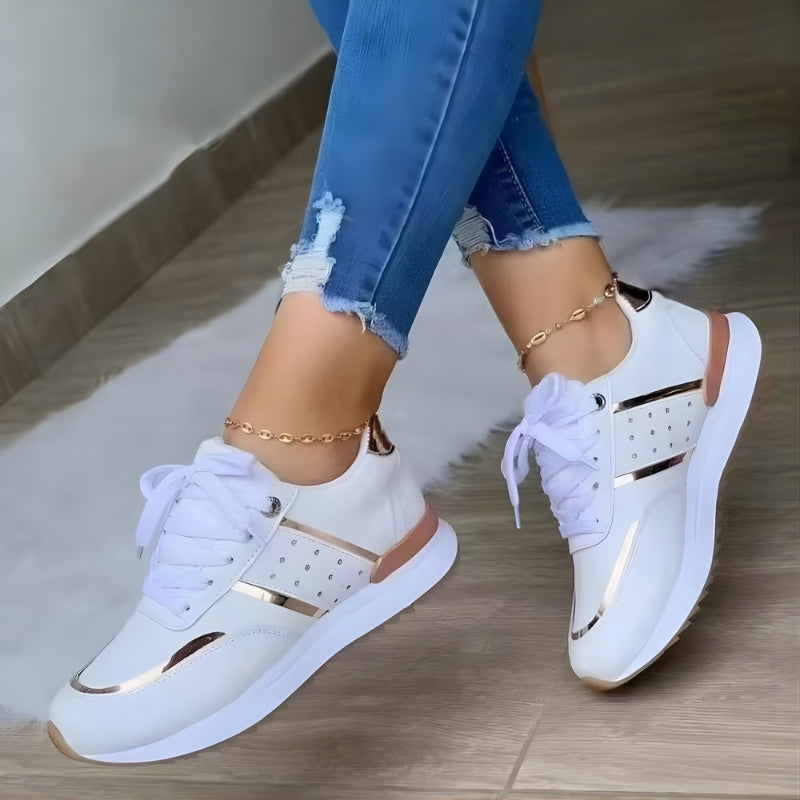 Maren - Sneakers con lacci e punta tonda