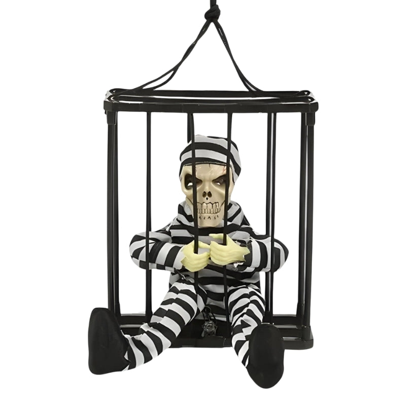FrightCorp – Beszélő animatronikus börtöncsontváz világítással és hanggal