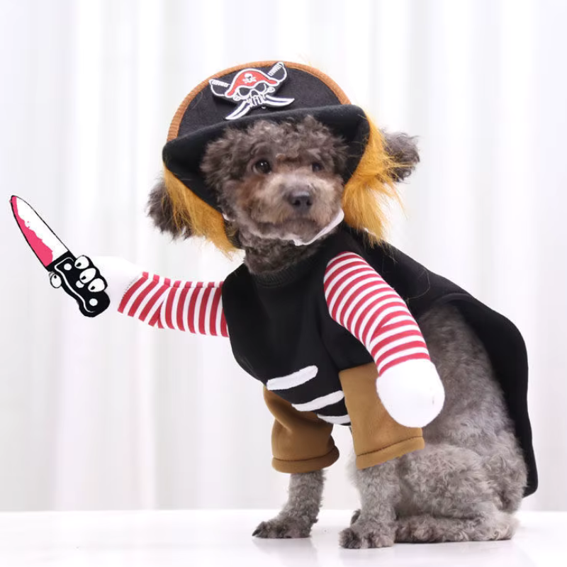 CaptainPaw - Pirate Dog Costume for Halloween