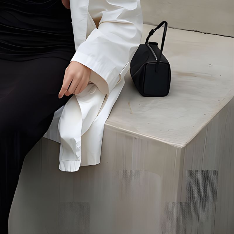 Borsa donna con tracolla regolabile e cerniera